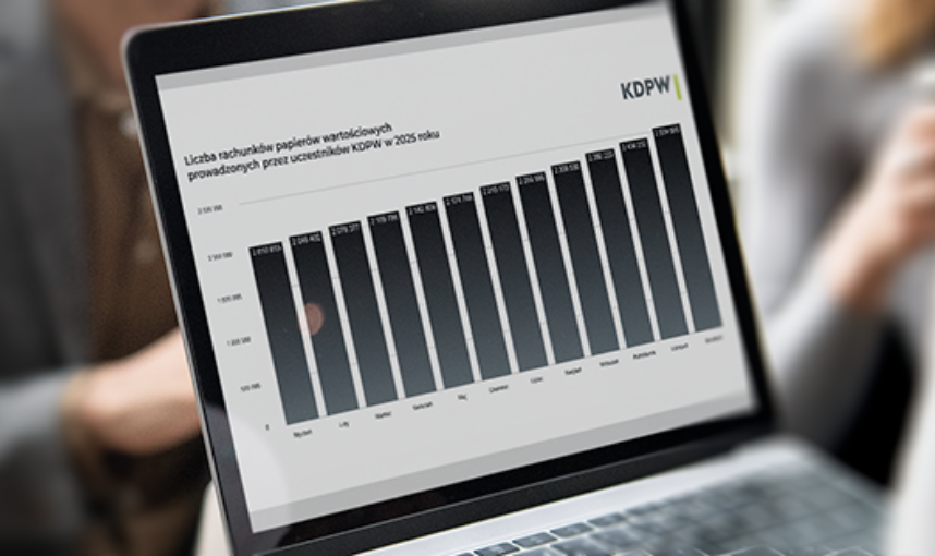 Liczba rachunków papierów wartościowych w 2025 roku - KDPW